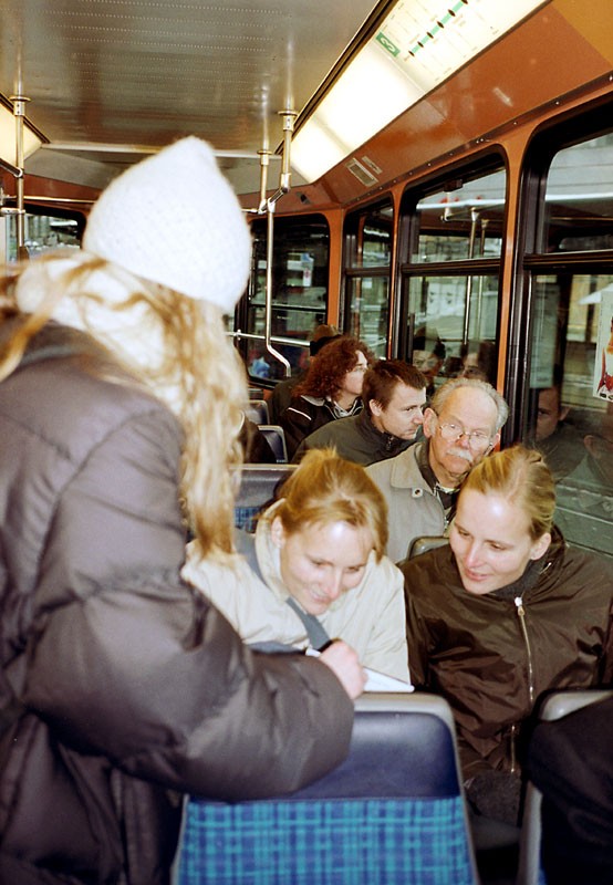 me distributing flyers in z&uuml;rich